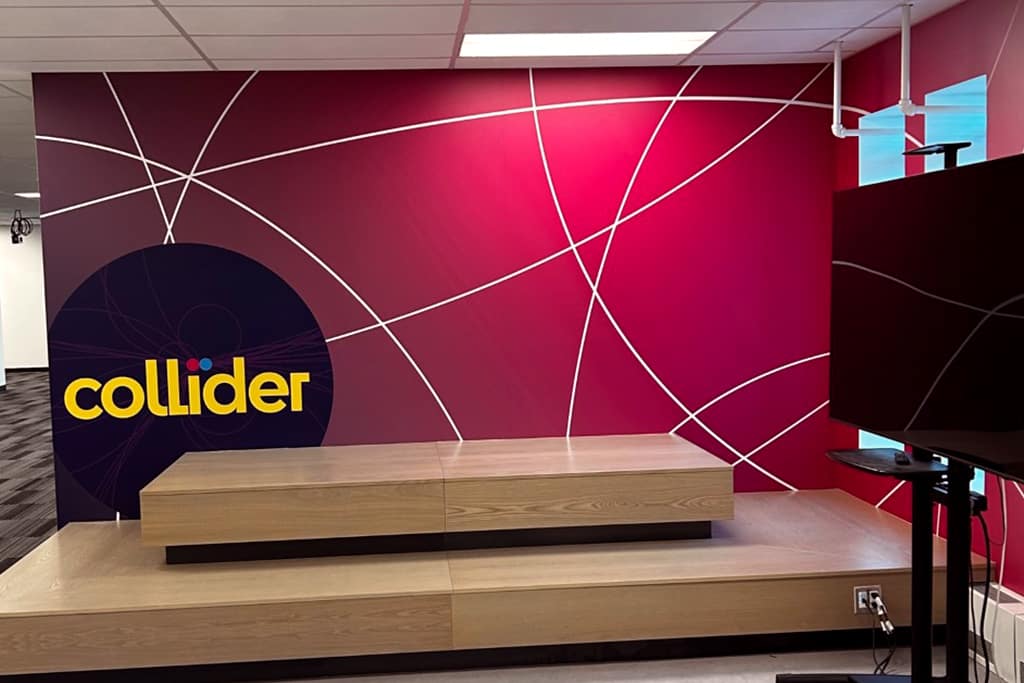 Large Format Printing_Wall Mural_University of Saskatchewan_Collider_Innovation Place_Saskatoon_Digital Print